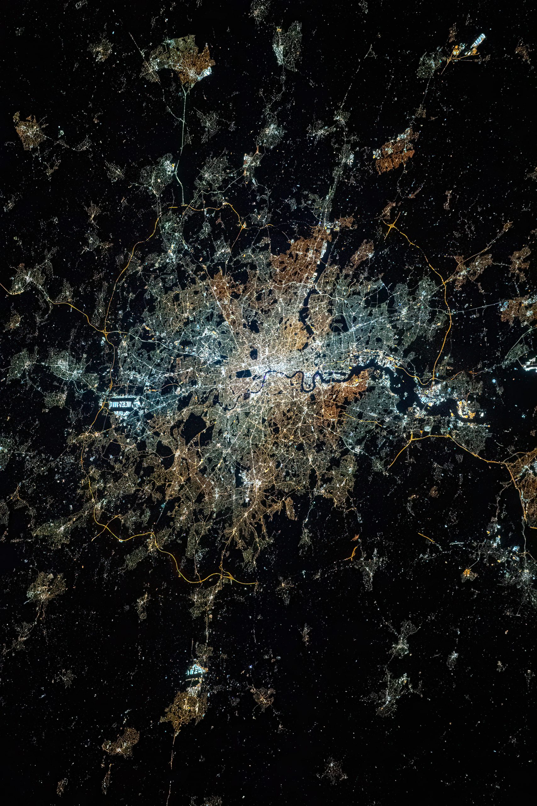 Rapid Increase In Global Light Pollution GreenFutures   London At Night Seen From The International Space Station. Different Colours Are Visible Showing Different Lighting Technologies. Credit A.Sanchez De Miguel ESA NASA Scaled 